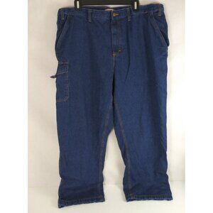 Vintage Turtle Bay New York Men's Fleece Lined Cargo Jeans Size XL